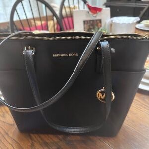 Michael Kors Black Leather Tote